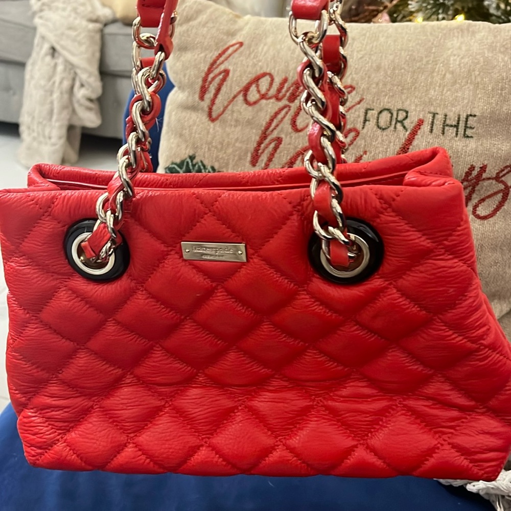 Kate spade 3 pocket soft leather purse